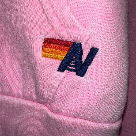 AVIATOR NATION 5-Stripe Hoodie in Neon Pink size S - Picture 12 of 12